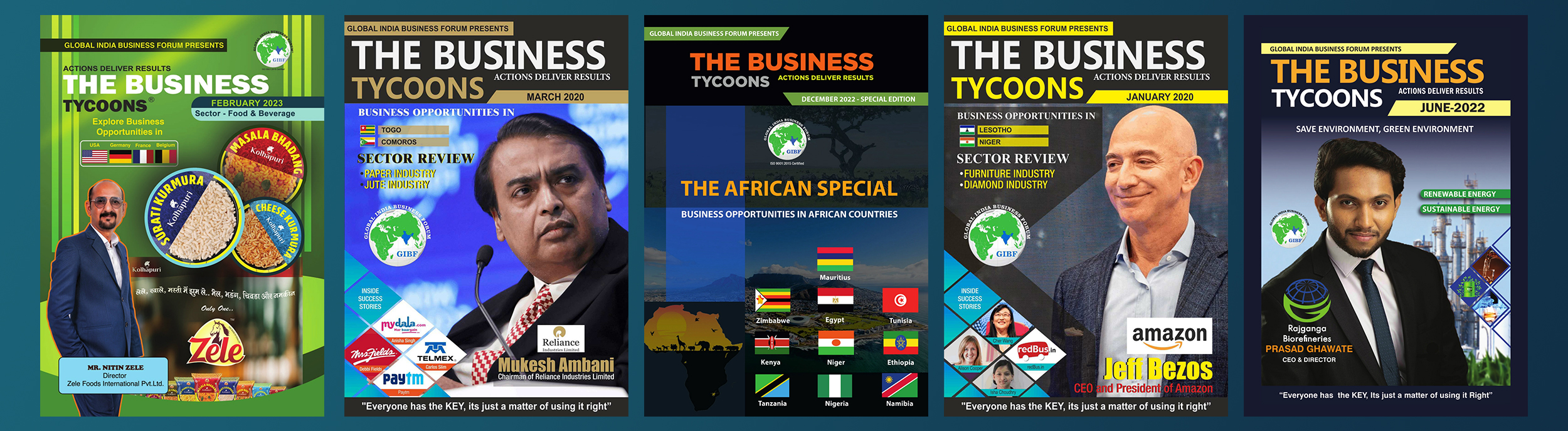 The Business Tycoons 2022 Magazine Collection Slider