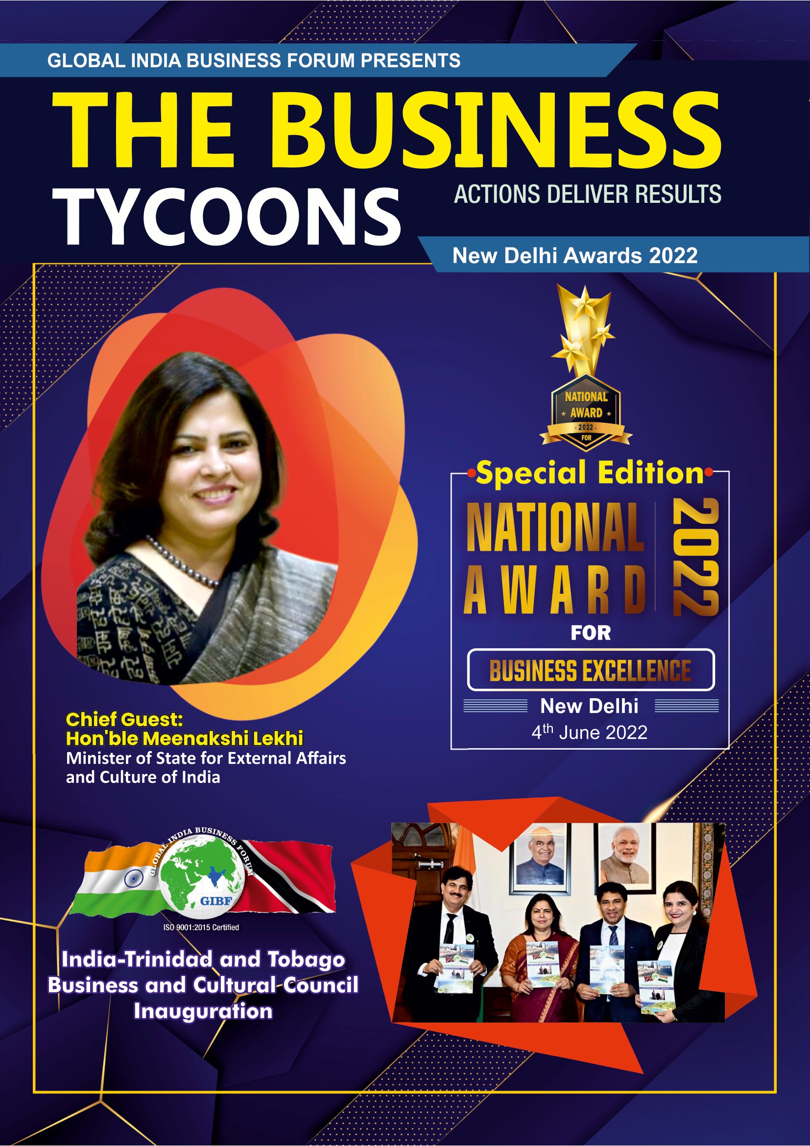 The Business Tycoons  National Business Awards for Excellence New Delhi - 2022
