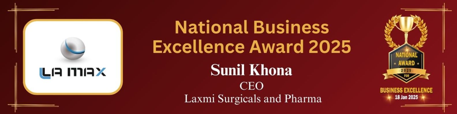 Sunil Khona, CEO of Laxmi Surgicals & Pharma