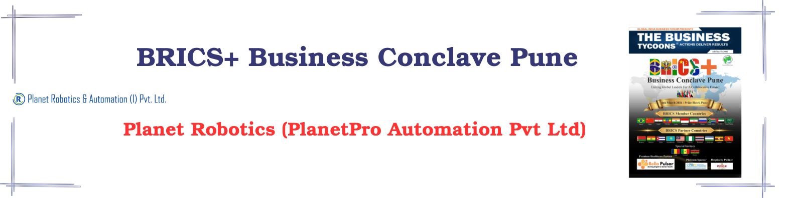 Planet Robotics & Automation company showcasing robotics engineering and smart manufacturing automation solutions