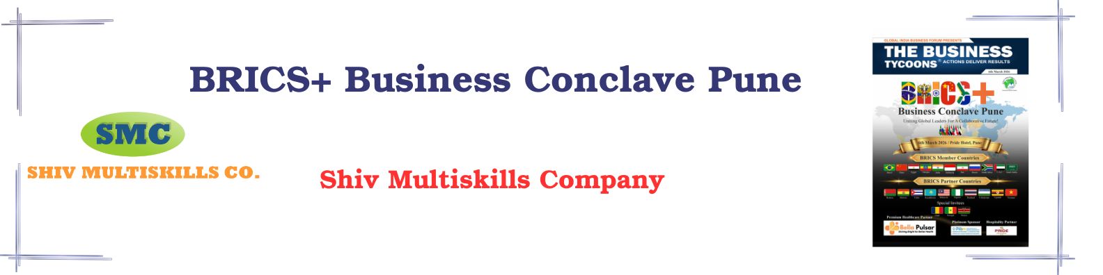 Shiv Multiskills Company showcased at BRICS+ Business Conclave Pune highlighting workforce and industrial service expertise