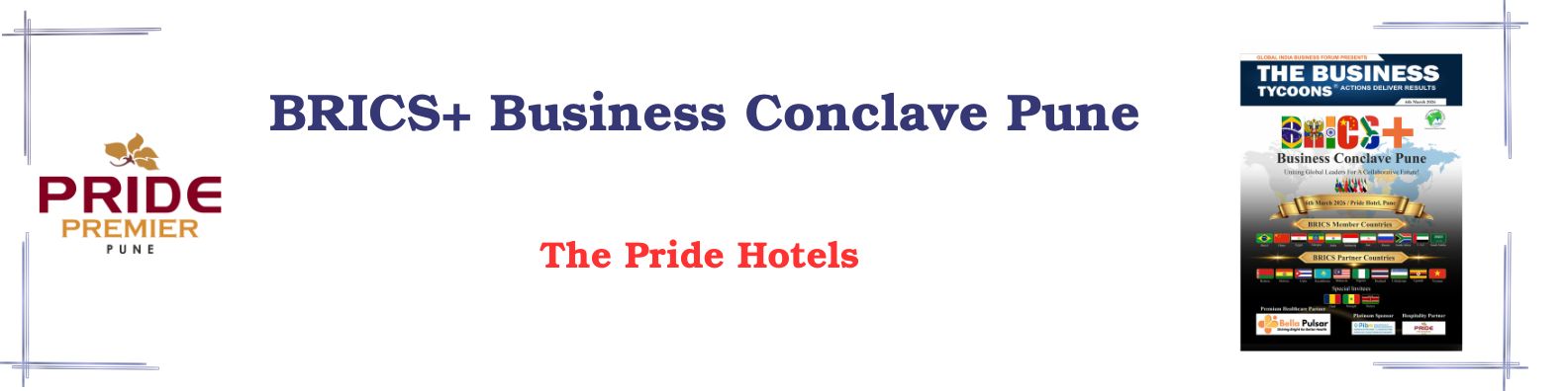 The Pride Hotels featured for luxury hospitality, premium accommodation, and exceptional guest services