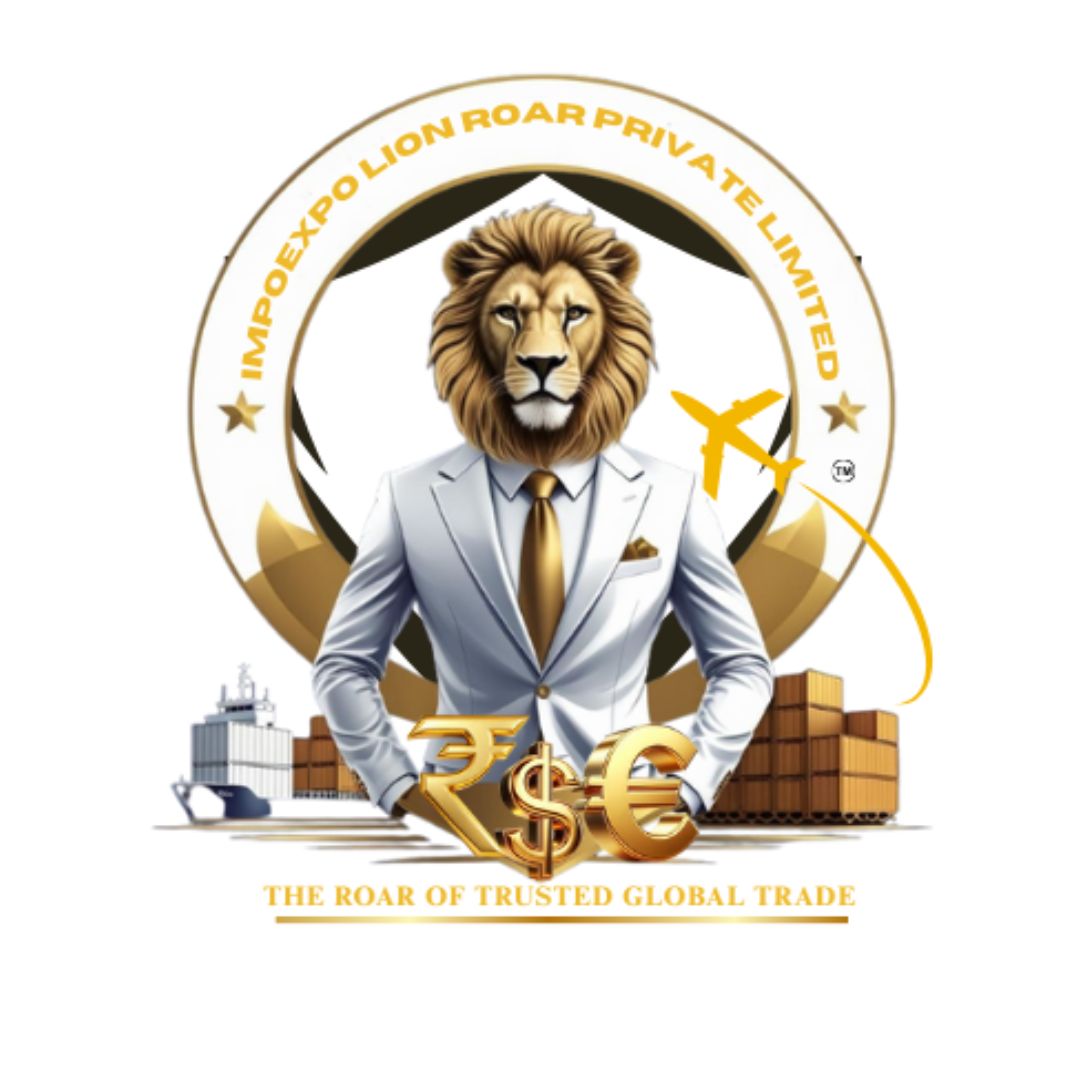 ImpoExpo Lion Roar logo symbolizing global import export trade and international logistics