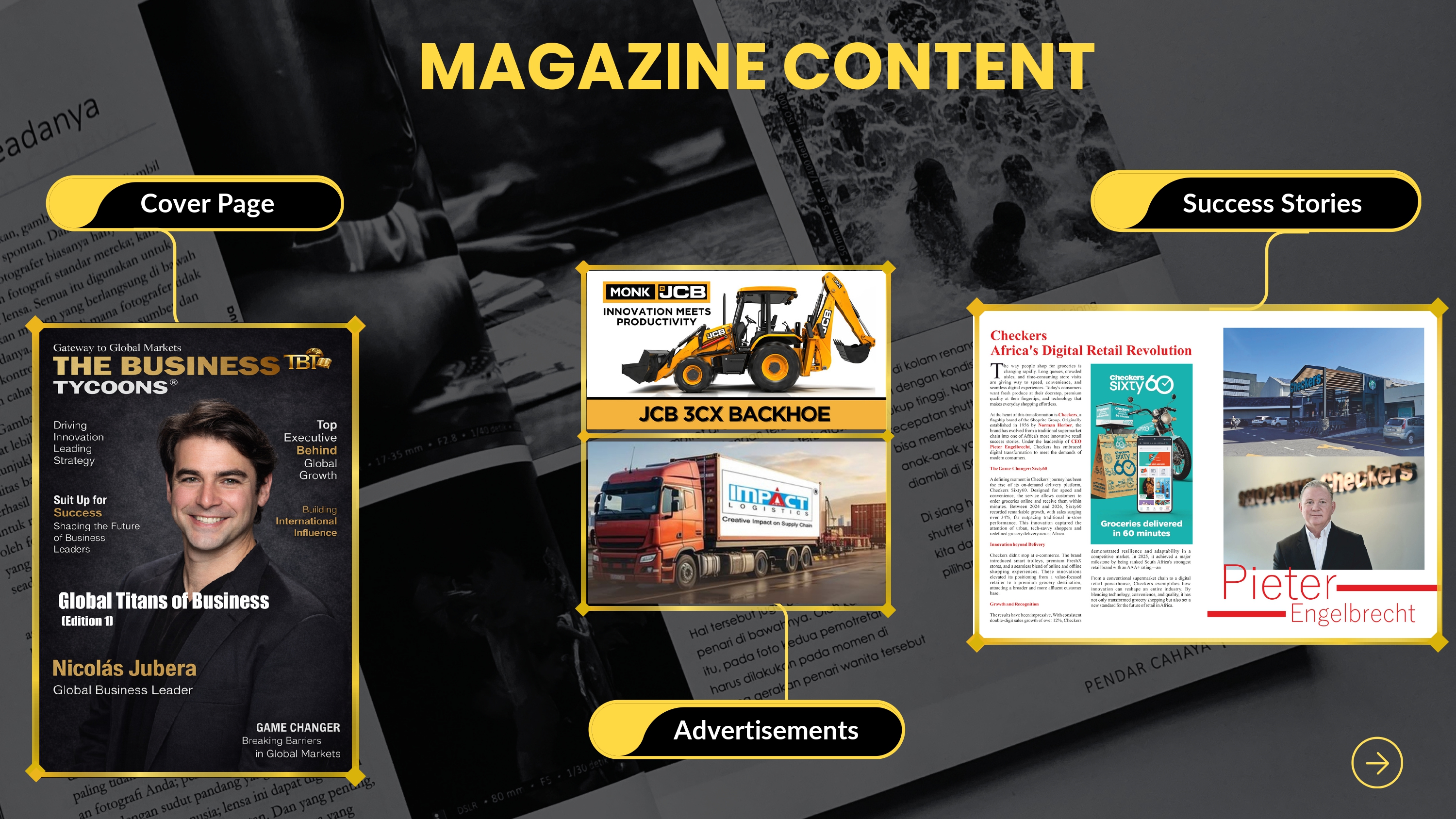 The Business Tycoons Magazine Content Page 6