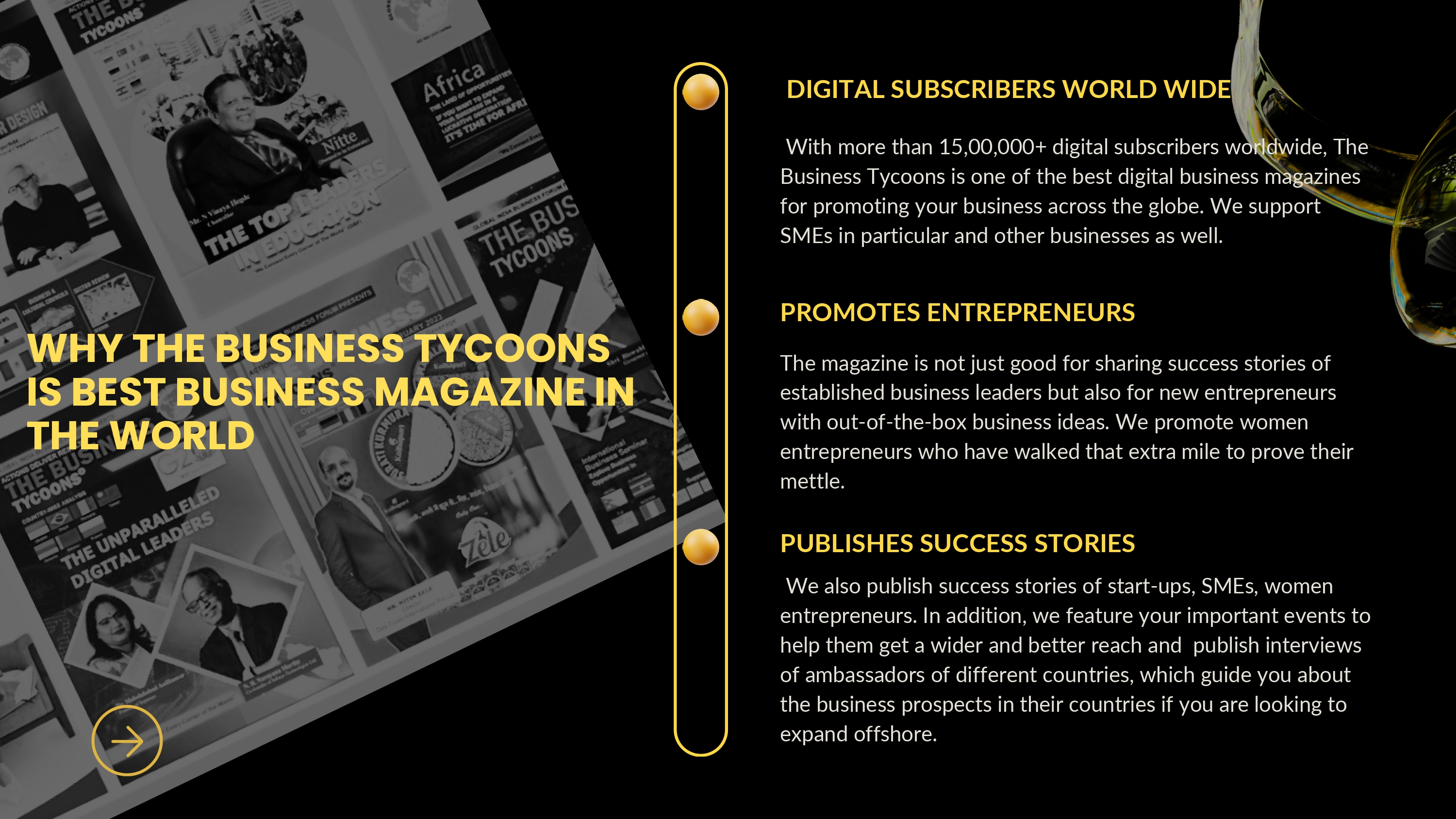 The Business Tycoons Magazine Content Page 7